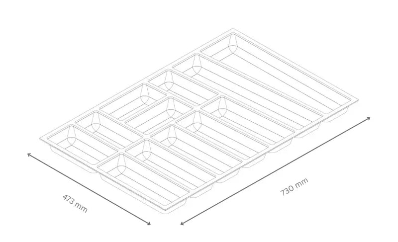 Besteckeinsatz Youno für Schubkästen (ab Küchen-Baujahr 01/2025)