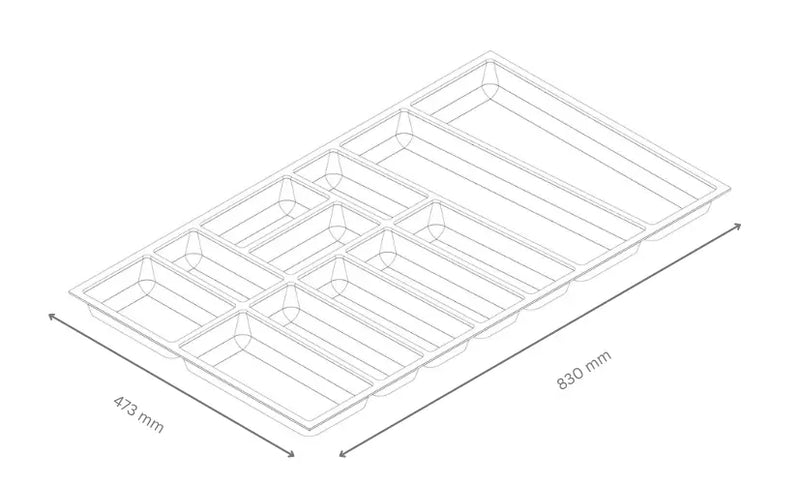 Besteckeinsatz Youno für Schubkästen (ab Küchen-Baujahr 01/2025)