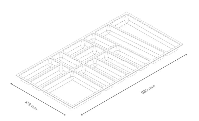 Besteckeinsatz Youno für Schubkästen (ab Küchen-Baujahr 01/2025)